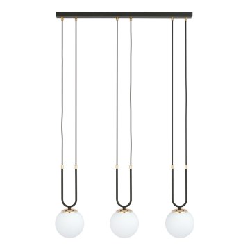 Chandelier on a string GLAM 3xE14/10W/230V black