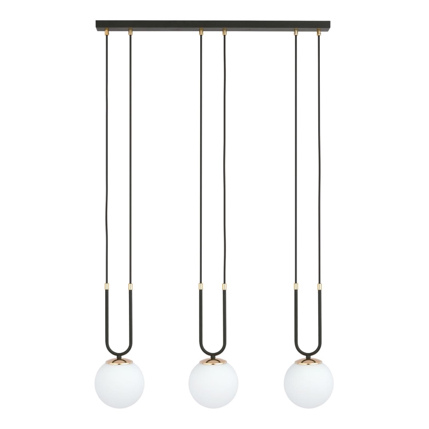 Chandelier on a string GLAM 3xE14/10W/230V black
