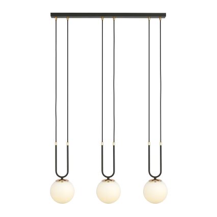 Chandelier on a string GLAM 3xE14/10W/230V black