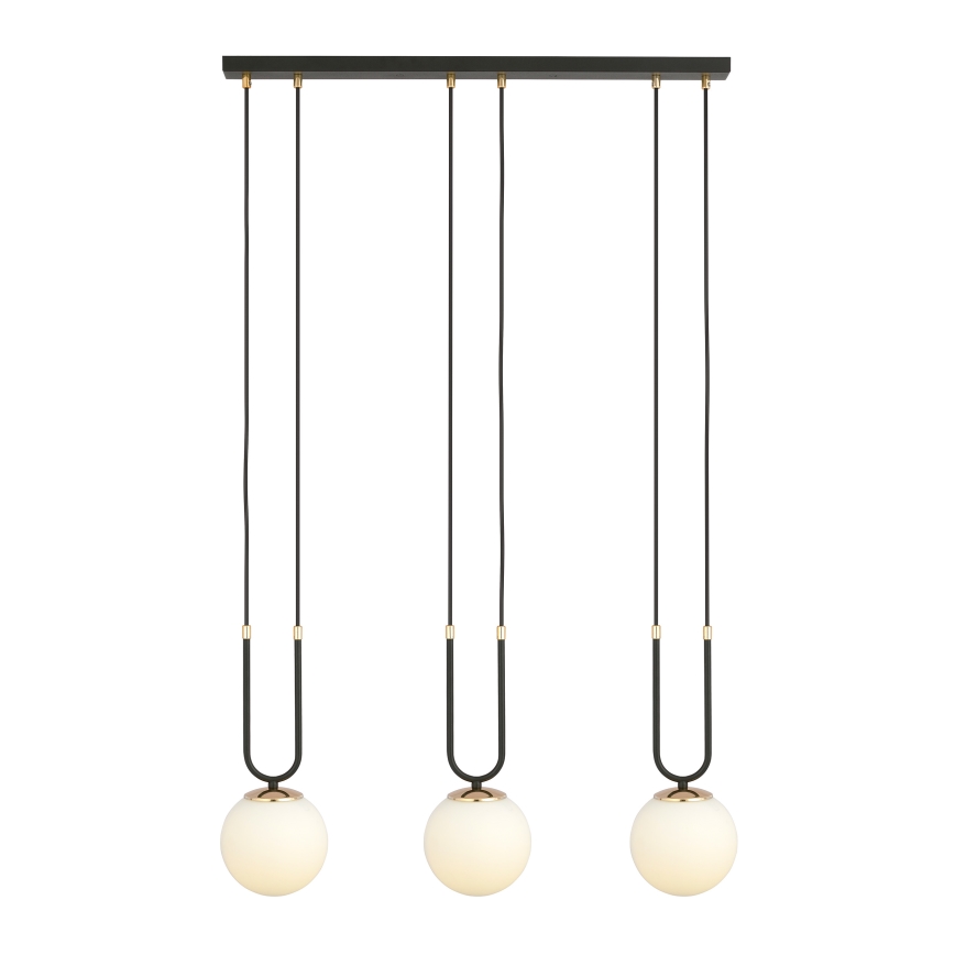 Chandelier on a string GLAM 3xE14/10W/230V black