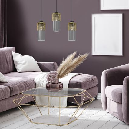 Chandelier on a string GLAM 3xE27/60W/230V