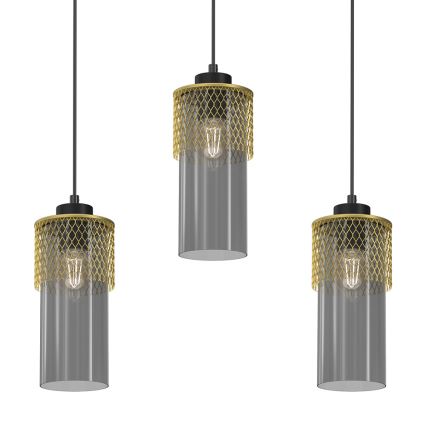 Chandelier on a string GLAM 3xE27/60W/230V