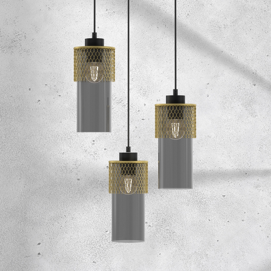 Chandelier on a string GLAM 3xE27/60W/230V
