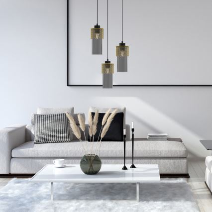 Chandelier on a string GLAM 3xE27/60W/230V