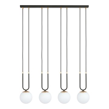 Chandelier on a string GLAM 4xE14/10W/230V black