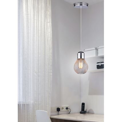 Chandelier on a string GLIVA 1xE27/60W/230V