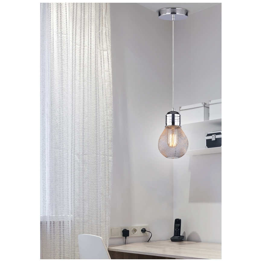 Chandelier on a string GLIVA 1xE27/60W/230V