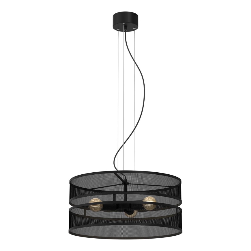 Chandelier on a string GLUM 3xE27/60W/230V black