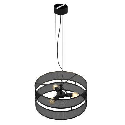 Chandelier on a string GLUM 3xE27/60W/230V black