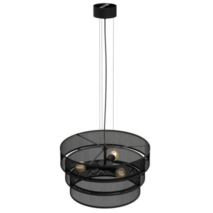 Chandelier on a string GLUM 3xE27/60W/230V black