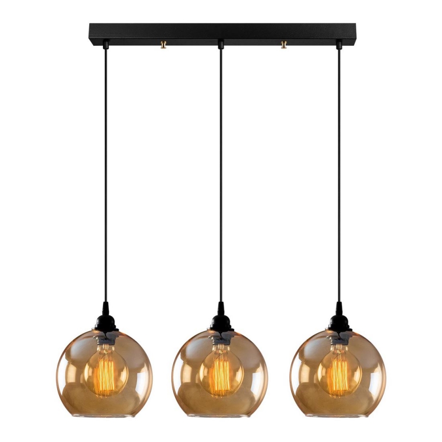 Chandelier on a string GOLD 3xE27/40W/230V