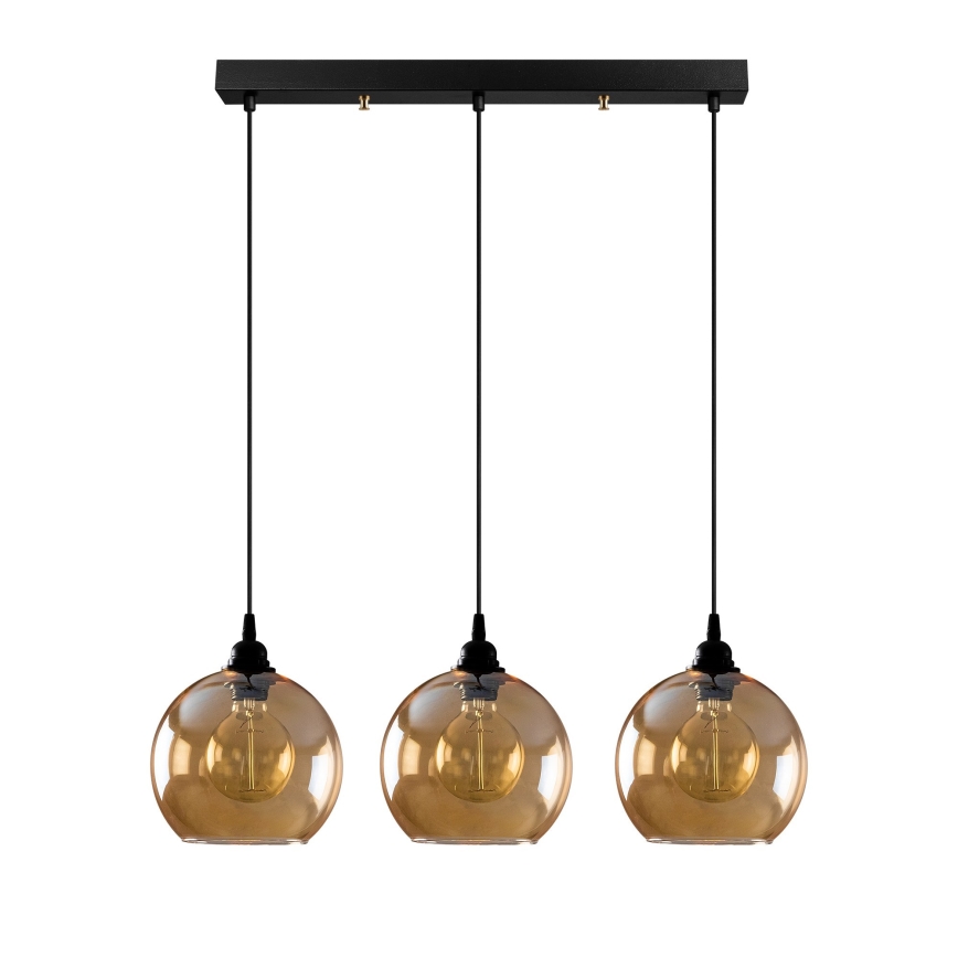 Chandelier on a string GOLD 3xE27/40W/230V
