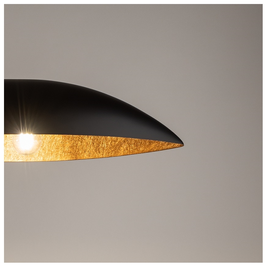 Chandelier on a string GONDOLA 2xE27/60W/230V black/copper