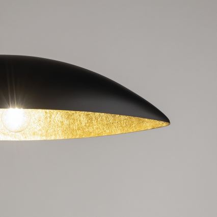 Chandelier on a string GONDOLA 2xE27/60W/230V black/gold
