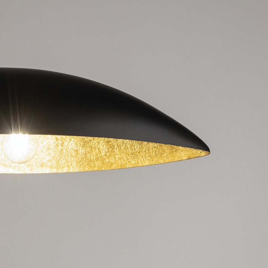 Chandelier on a string GONDOLA 2xE27/60W/230V black/gold