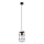 Chandelier on a string GOTTO 1xE27/15W/230V black/beech