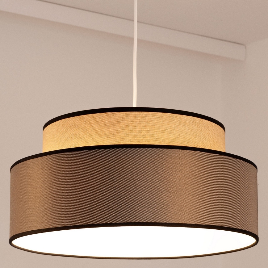 Chandelier on a string GRACE 1xE27/60W/230V beige/brown