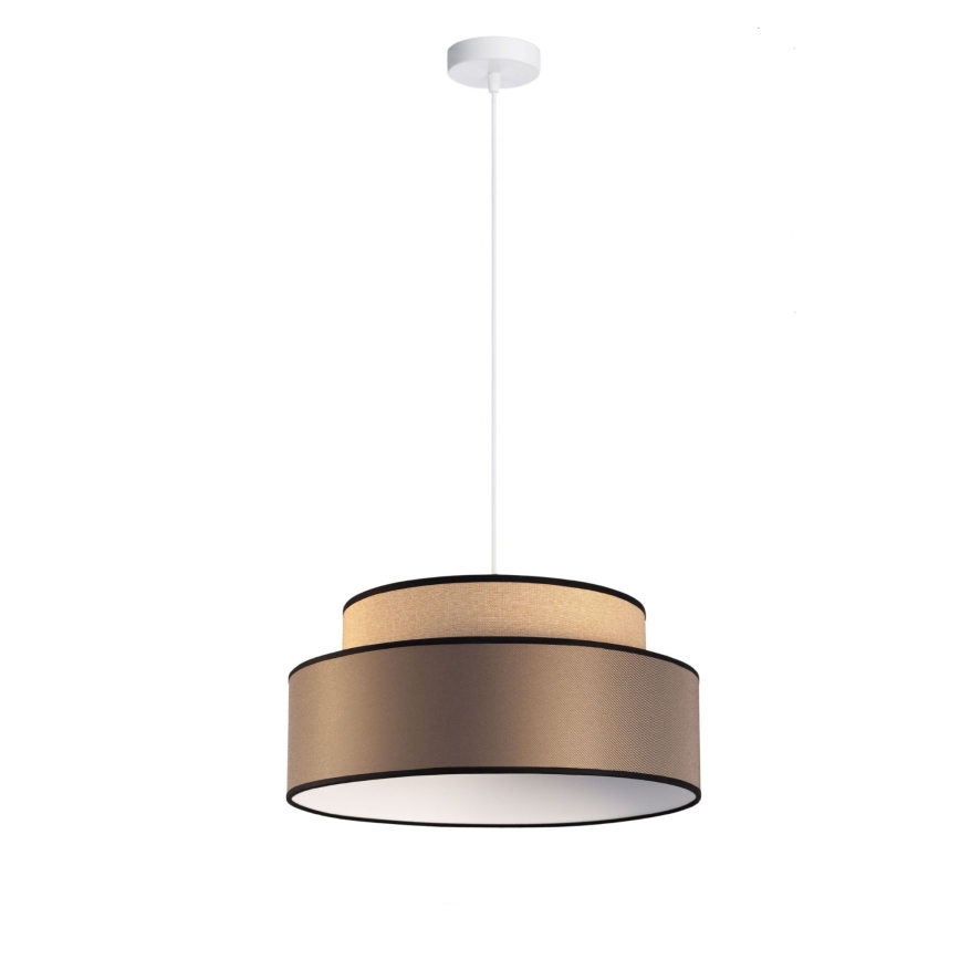 Chandelier on a string GRACE 1xE27/60W/230V beige/brown