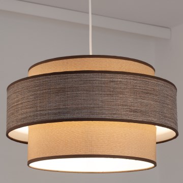 Chandelier on a string GRACE 1xE27/60W/230V beige/brown
