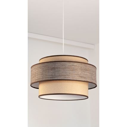 Chandelier on a string GRACE 1xE27/60W/230V beige/brown