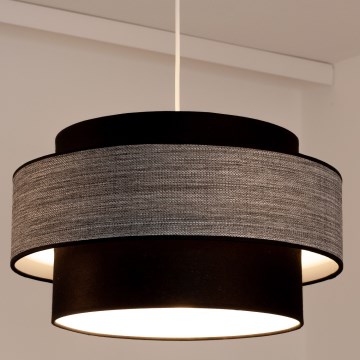 Chandelier on a string GRACE 1xE27/60W/230V black/grey