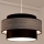 Chandelier on a string GRACE 1xE27/60W/230V black/grey