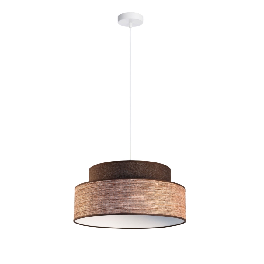 Chandelier on a string GRACE 1xE27/60W/230V brown/beige