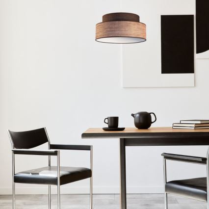 Chandelier on a string GRACE 1xE27/60W/230V brown/beige