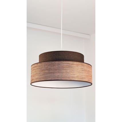 Chandelier on a string GRACE 1xE27/60W/230V brown/beige