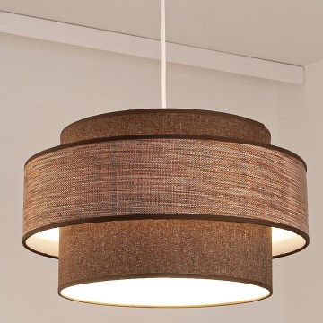 Chandelier on a string GRACE 1xE27/60W/230V brown/beige