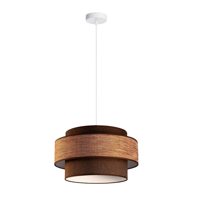 Chandelier on a string GRACE 1xE27/60W/230V brown/beige