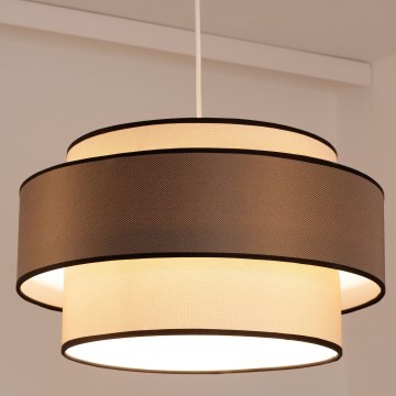 Chandelier on a string GRACE 1xE27/60W/230V creamy/brown