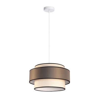 Chandelier on a string GRACE 1xE27/60W/230V creamy/brown