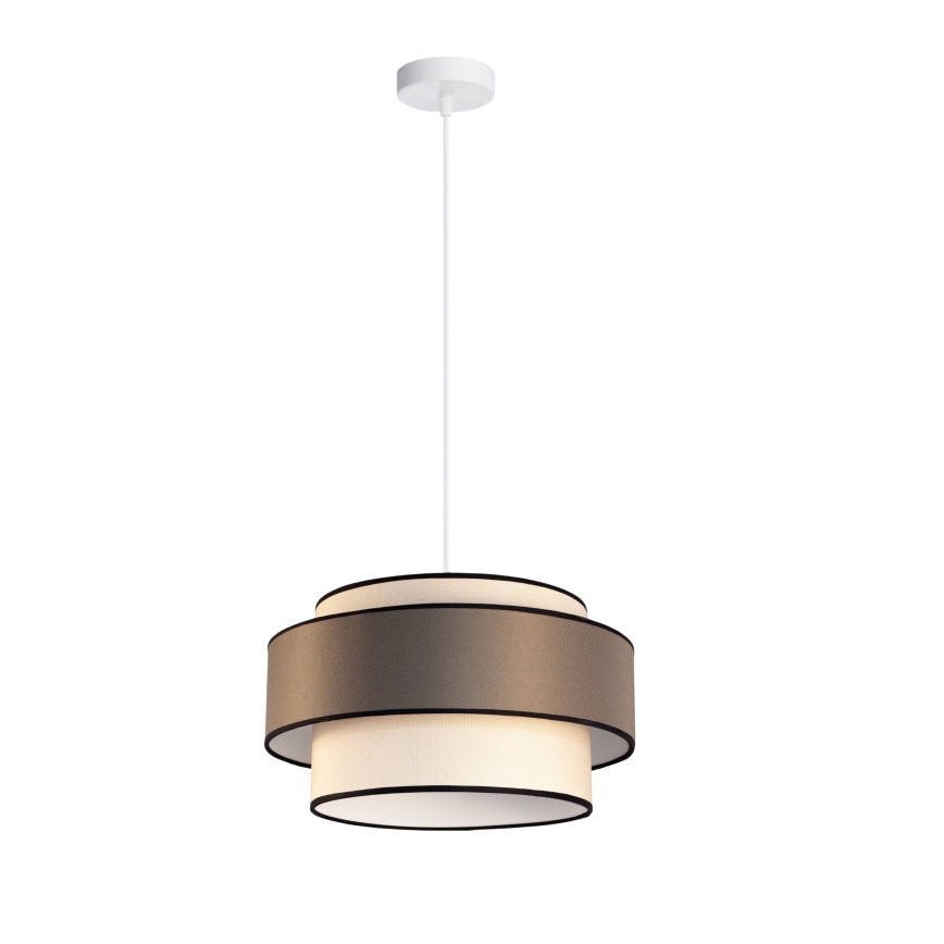 Chandelier on a string GRACE 1xE27/60W/230V creamy/brown