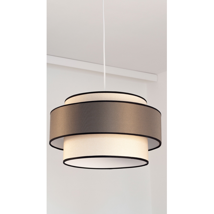 Chandelier on a string GRACE 1xE27/60W/230V creamy/brown