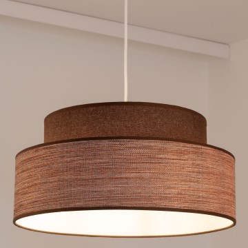 Chandelier on a string GRACE 1xE27/60W/230V d. 40 cm brown/beige