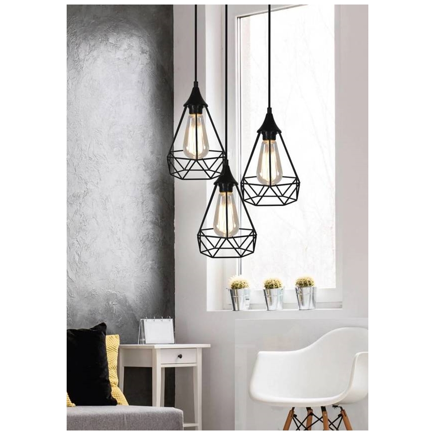 Chandelier on a string GRAF 3xE27/60W/230V