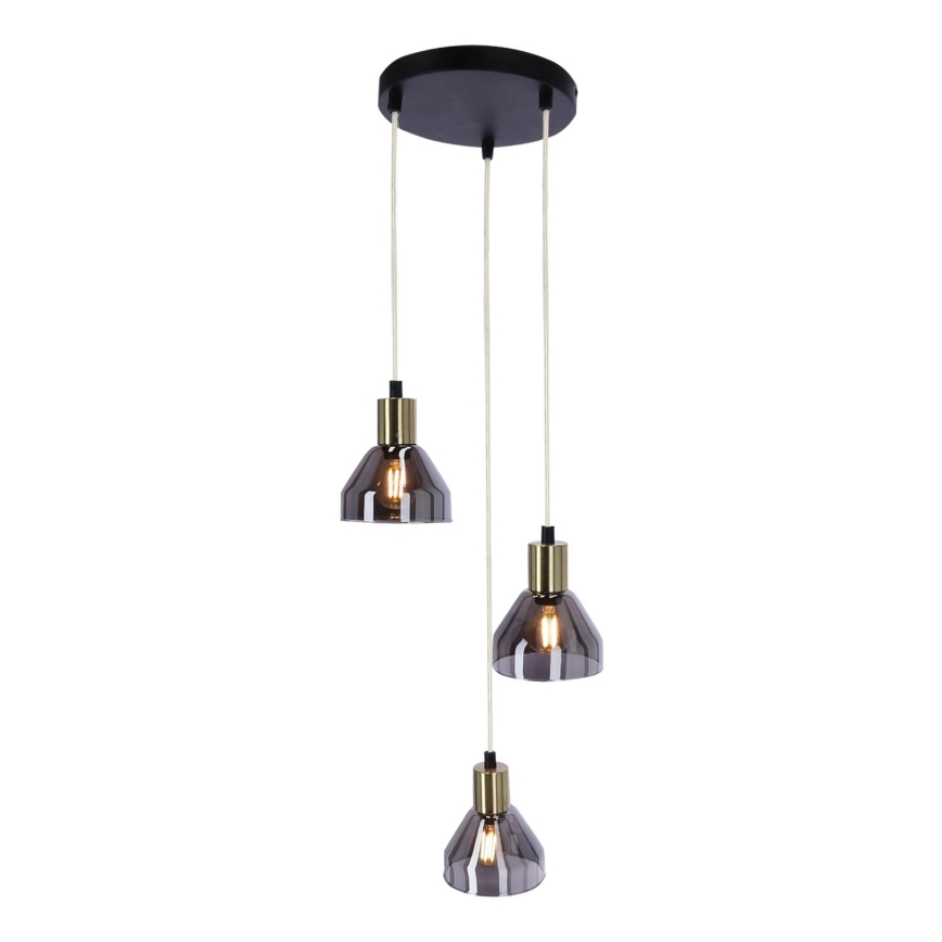 Chandelier on a string GREGORY 3xE14/40W/230V