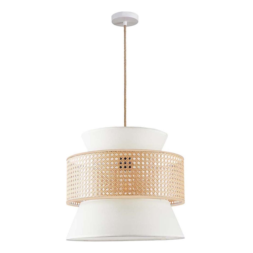 Chandelier on a string GRENADA 1xE27/20W/230V d. 40 cm beige