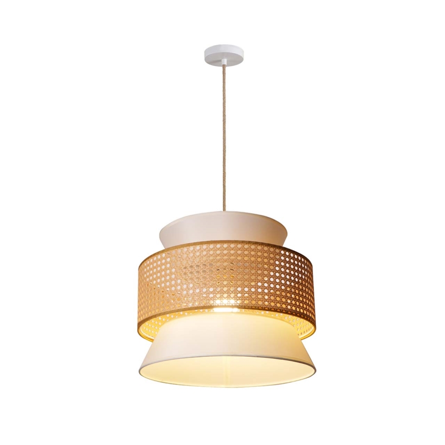 Chandelier on a string GRENADA 1xE27/20W/230V d. 40 cm beige