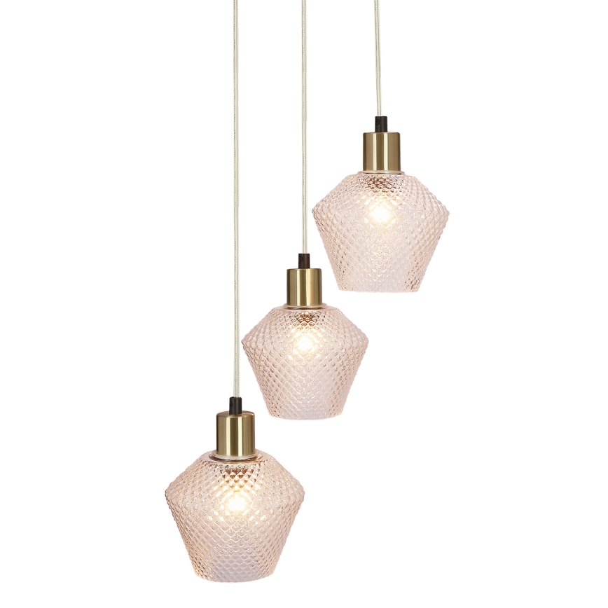 Chandelier on a string GRENIKO 3xE14/40W/230V