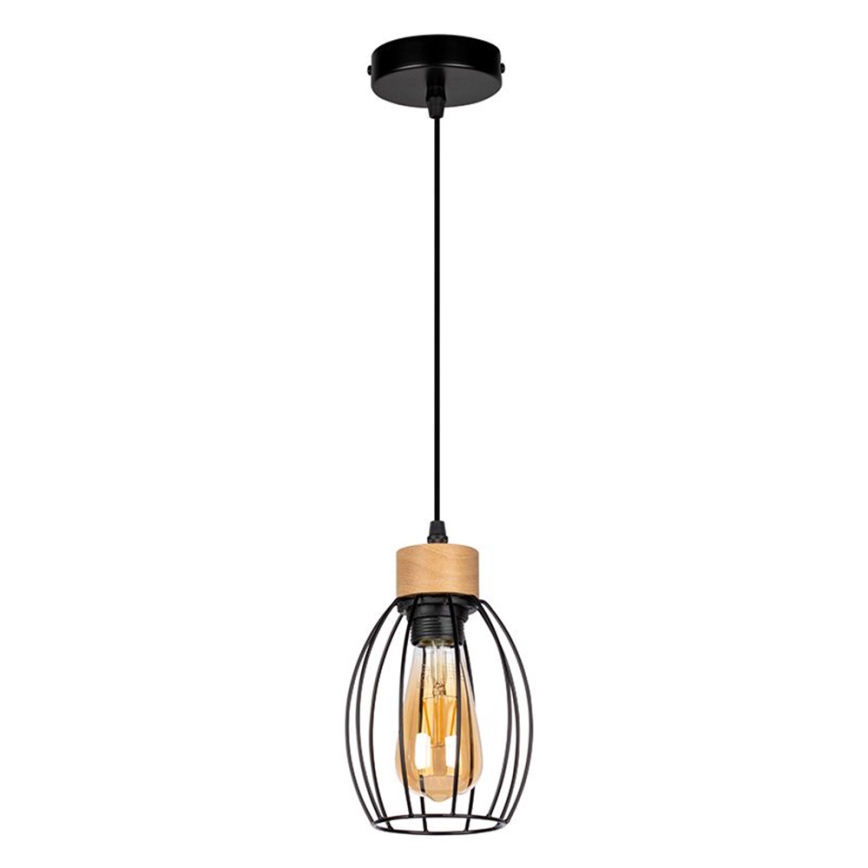 Chandelier on a string GUNNAR 1xE27/60W/230V oak