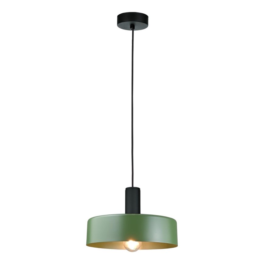 Chandelier on a string HAKI 1xE27/60W/230V green/black