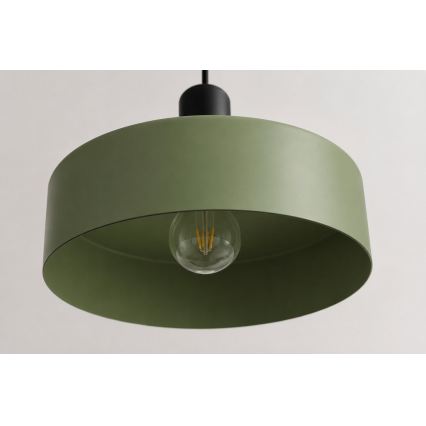 Chandelier on a string HAKI 1xE27/60W/230V green/black