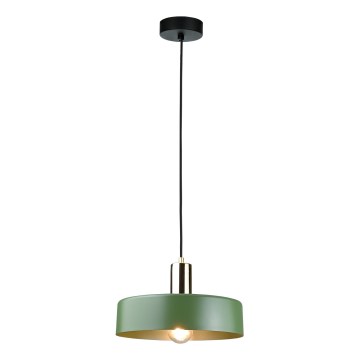 Chandelier on a string HAKI 1xE27/60W/230V green/black/shiny chrome