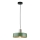 Chandelier on a string HAKI 1xE27/60W/230V green/black/shiny chrome