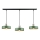 Chandelier on a string HAKI 3xE27/60W/230V green/black/shiny chrome