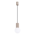 Chandelier on a string HALO 1xG9/8W/230V d. 12 cm beige