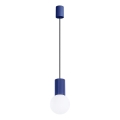 Chandelier on a string HALO 1xG9/8W/230V d. 12 cm blue