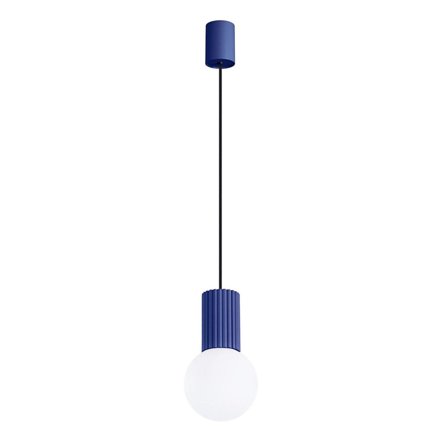 Chandelier on a string HALO 1xG9/8W/230V d. 12 cm blue